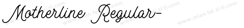 Motherline Regular字体转换
